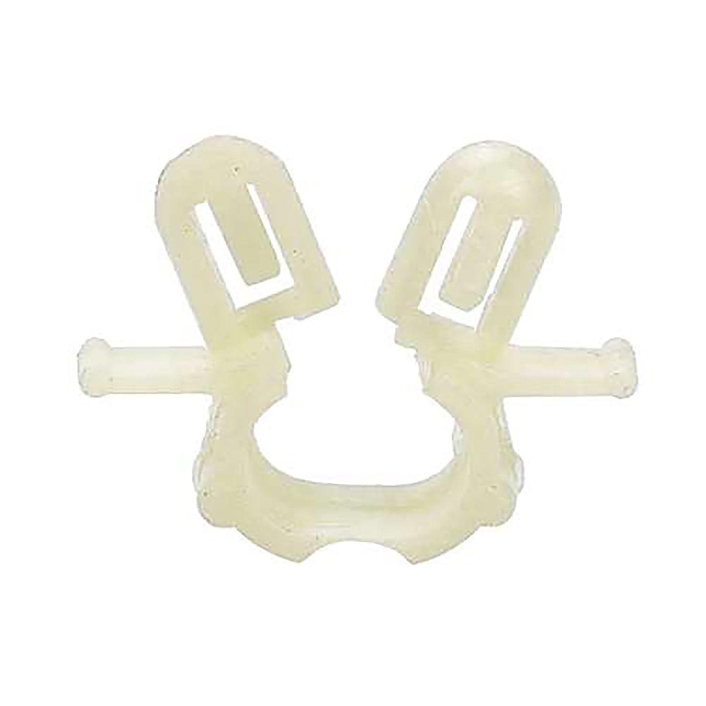 Natural Nylon Windshield Washer Hose Retainer Clips - 9/32" Square Hole - 15 Pack