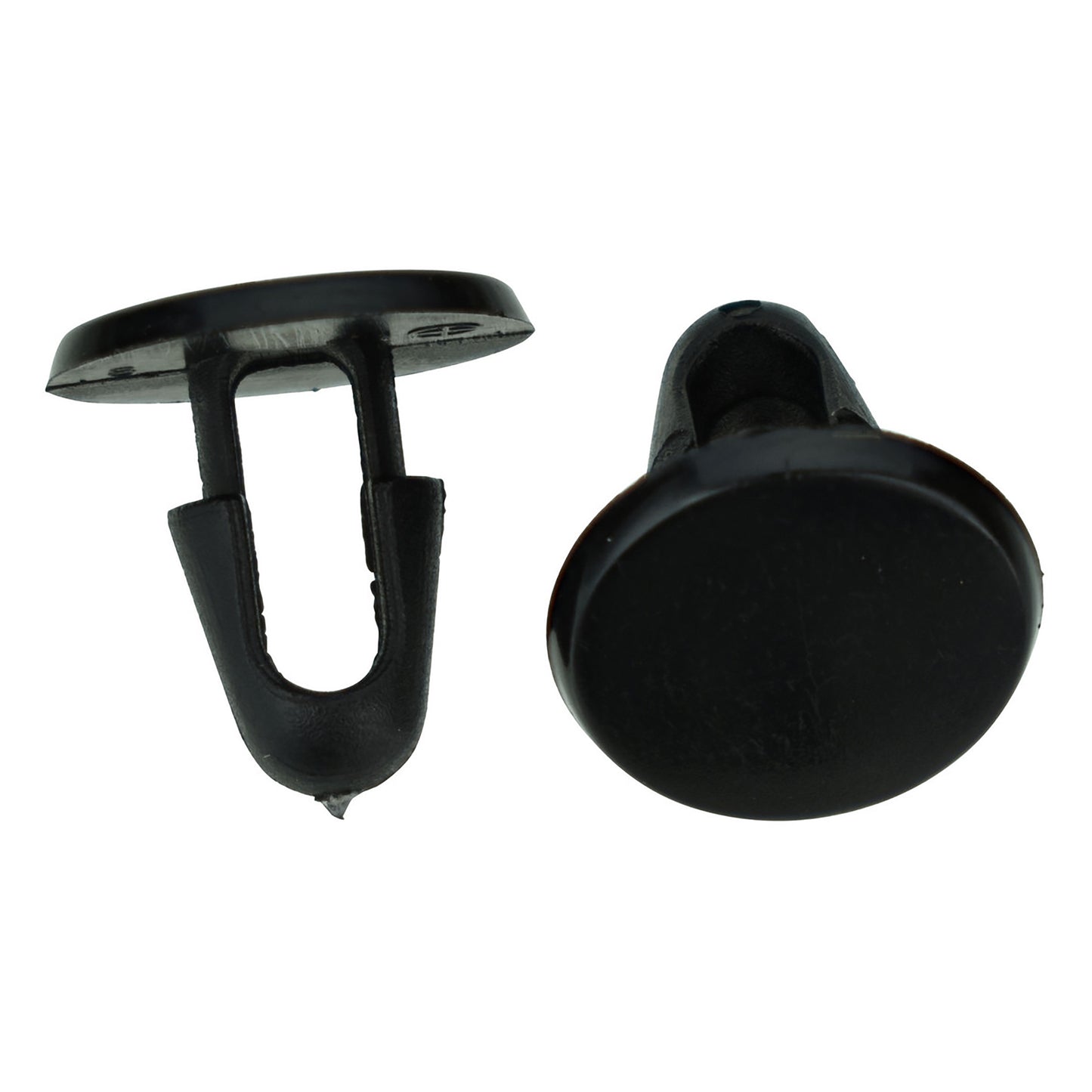 Black Nylon Hood Seal Retainer Clips - 13/64" Hole - 11 MM Stem - 13 MM Head - 50 Pack