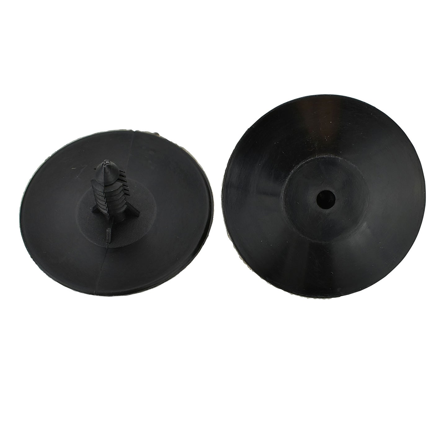 Black Nylon Hood Insulation Retainer Clips - 1/4" Hole - 3/4" Stem - 1 5/8" Head - 25 Pack