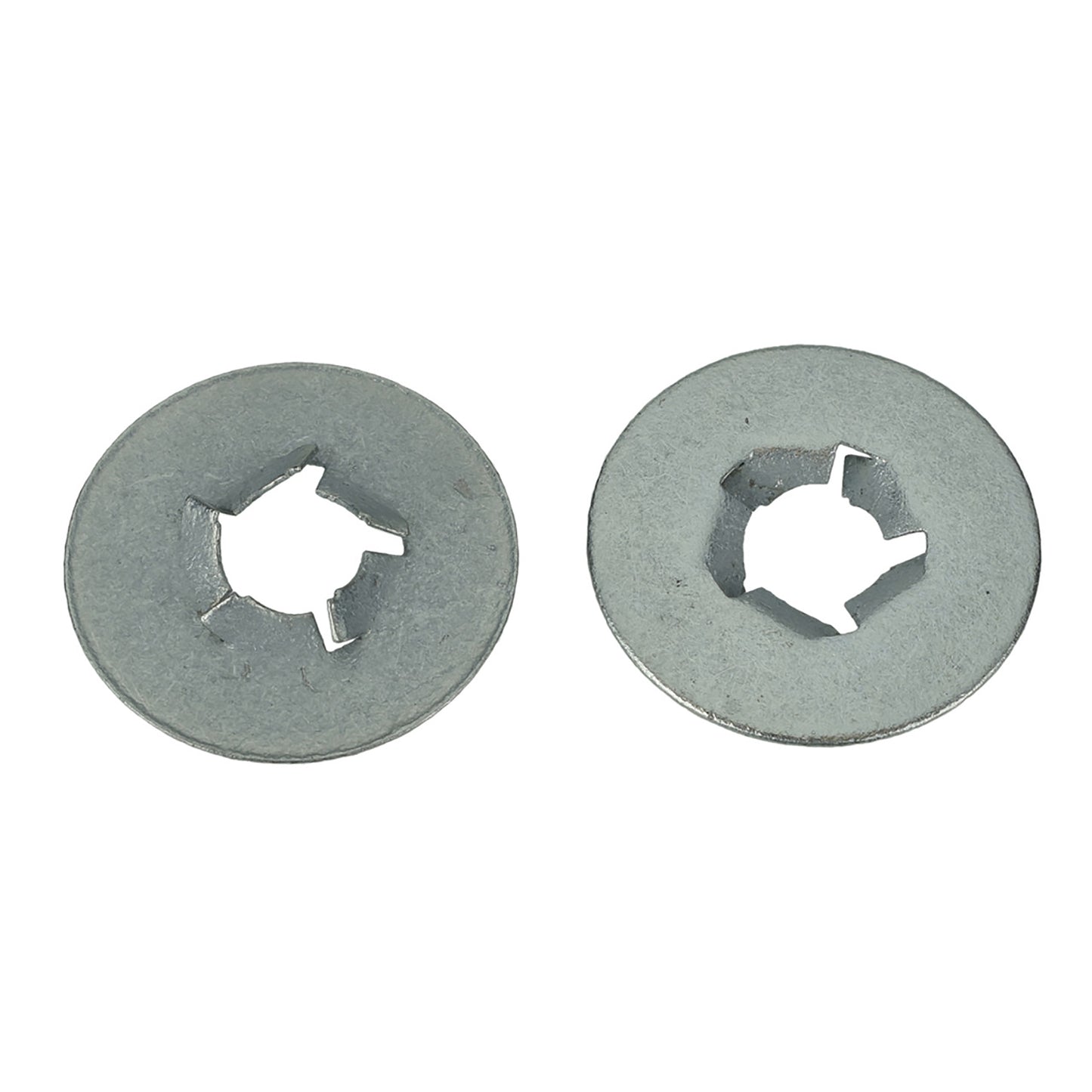 Zinc Bumper Strip Retainer Clip - 8 - 1.25 MM Screw Size - 24 MM O. D. Flange - 50 Pack
