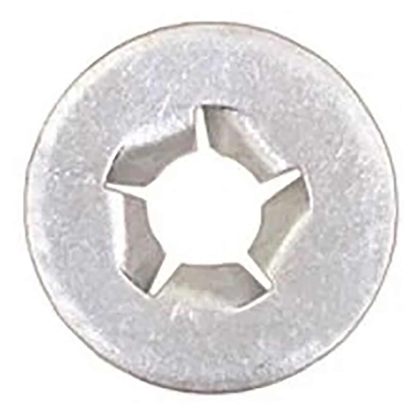 Zinc Push On Bolt Retainers - 6 - 1.0 MM Screw Size - 17 MM O. D. Flange - 100 Pack
