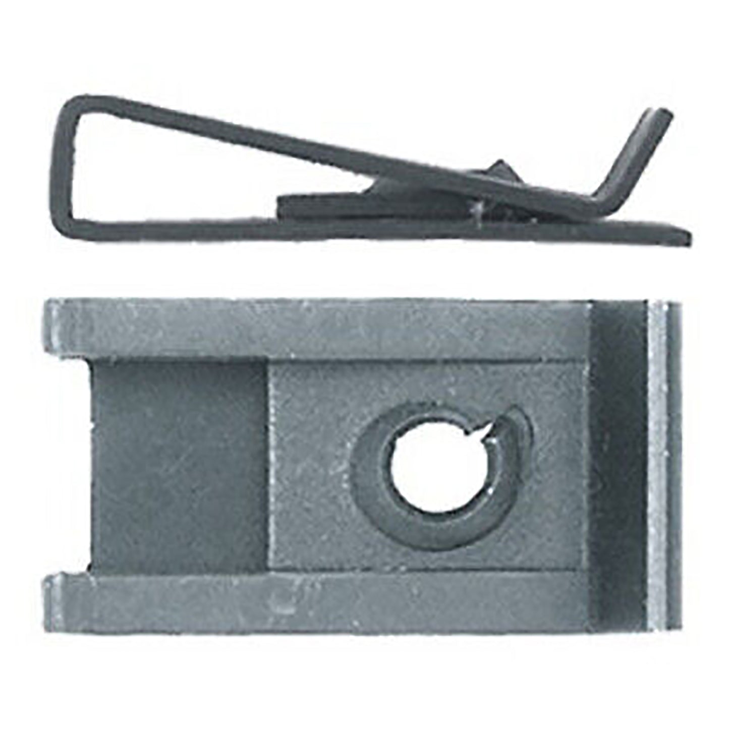 Black Short Speed "U" Nuts - #8 Screw Size - .125"-.250 Panel 3/8" Hole to Edge - 100 Pack
