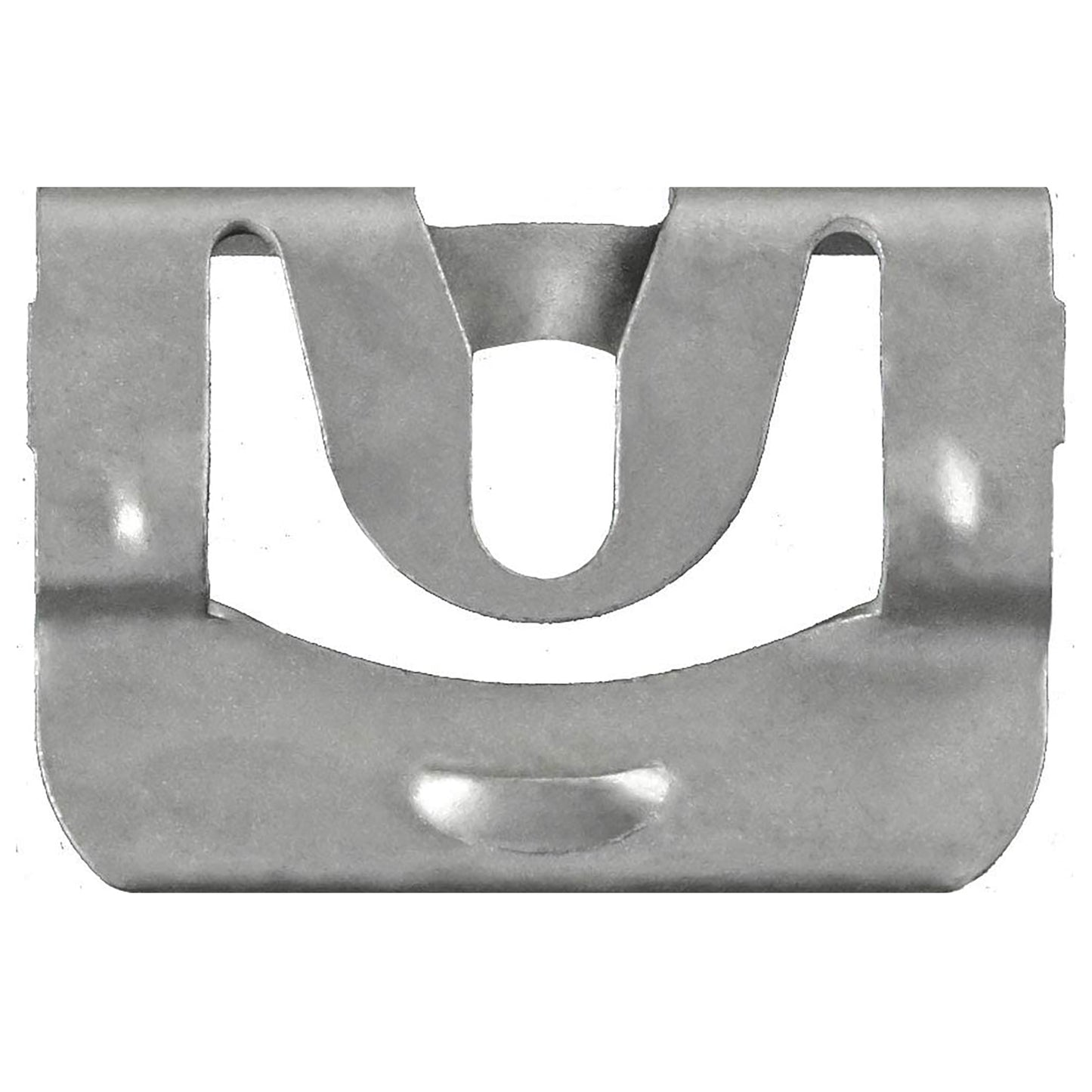 Silver Finish Windshield & Rear Window Reveal Moulding Retainer Clips 16 MM Width - 50 Pack