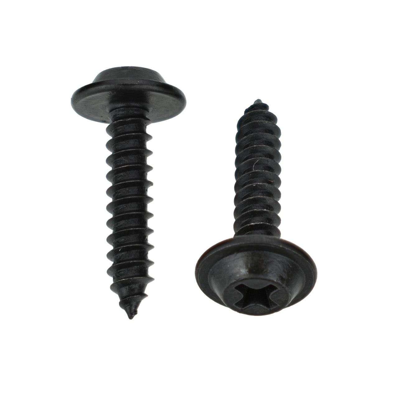 Black Phillips Flat Top Washer Trim Screws - 8 x 3/4" Screw Size 13/32" O.D. - 100 Pack