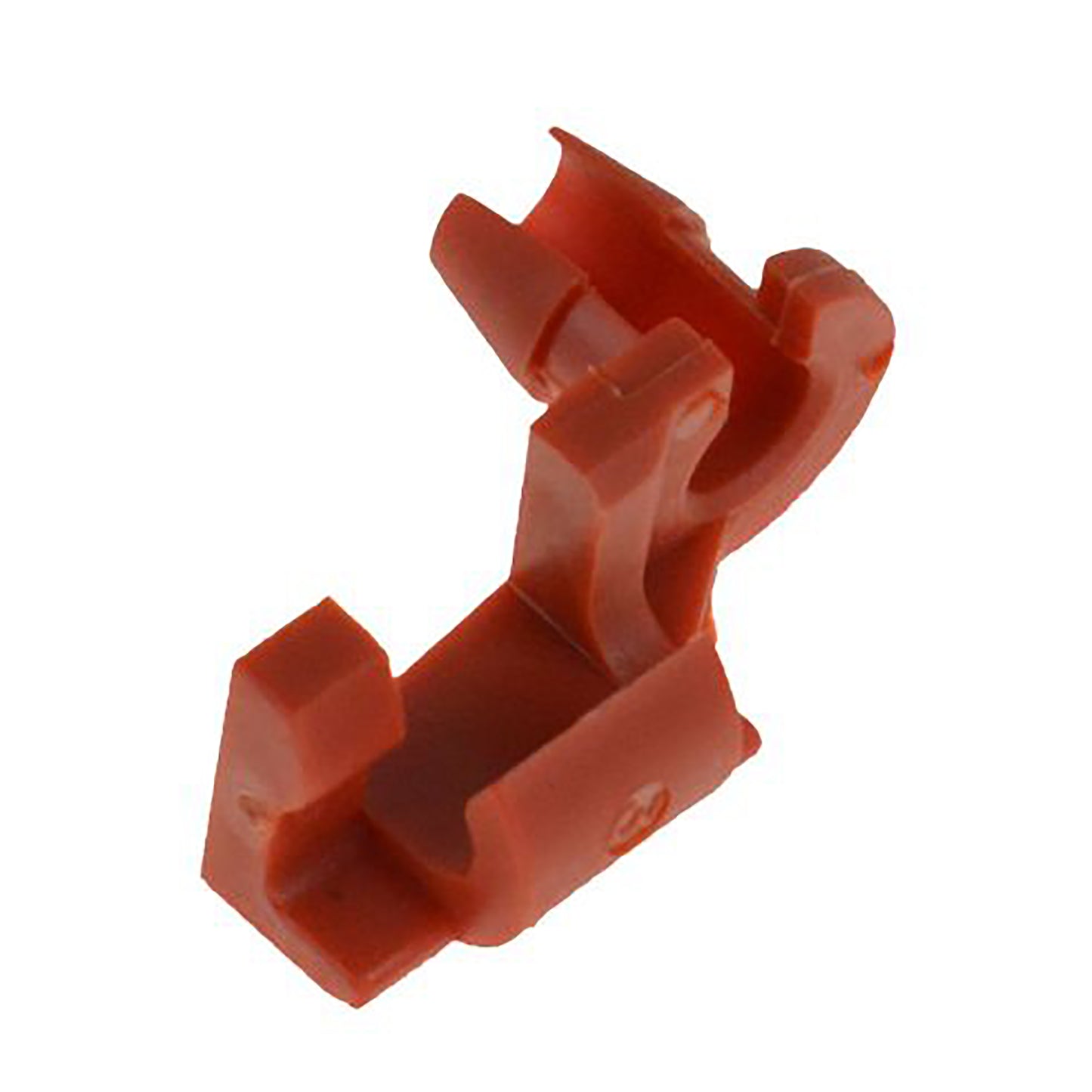 (MI901) Right Hand Side Red Nylon Door Lock Rod Clips Retainer - 5/32" Rod 15/64" Hole - 50 Pack