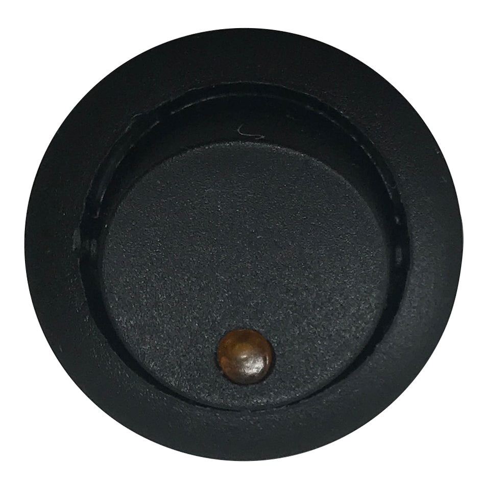 Amber Round LED Light Rocker Switch ON / OFF SPST - 20 Amps @ 12 Volt