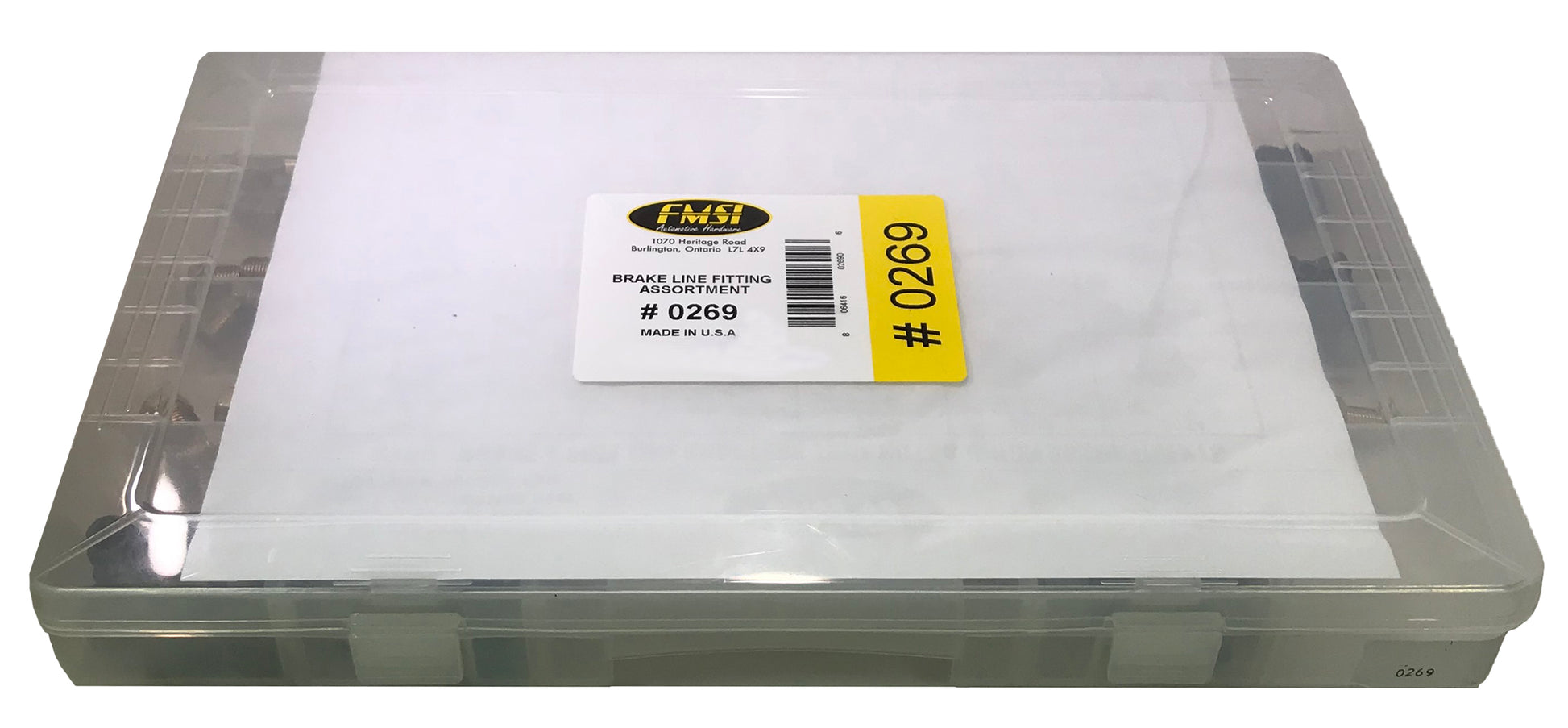 Brake Line Adapter Fitting Union Tube Nut Assortment Kit - 158 Pieces