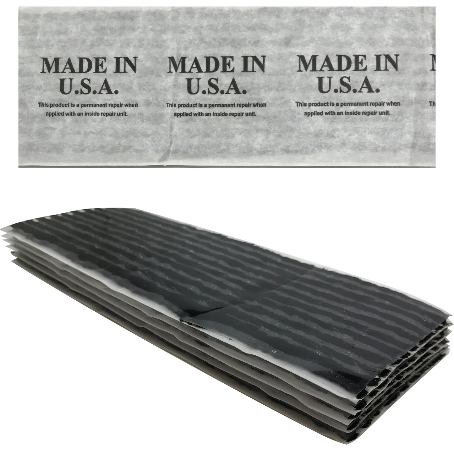 Black 7" Tire Seal Plug Truck Tubeless Self Vulcanizing Flat Repair Insert USA - 3600 String Box