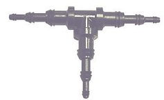 Universal Vacuum Tee 3/16" or 9/32" or 27/64", 10 pack