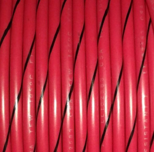 Primary Tracer Marine Tinned Copper 22 Gauge x 25 FT Coil - Red Wire & Black Stripe - USA