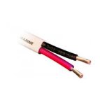 12/2DC Red/Black 100 ft, Boat Cable, White jacket, Tinned Wire