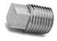 1/2""- Square Head Pipe Plug, Plain Finish Drain Plug