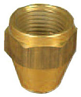 Female Tube Nut, 5/16 in, 1/2 in, 20 T.P.I, Gold 5 pack