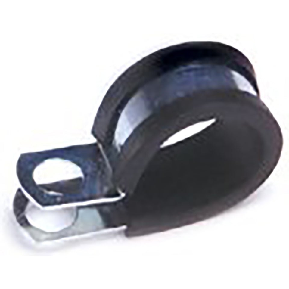 Rubber Insulated Steel Clamps 1-1/4" Diameter Hole .375" - 100 Pack