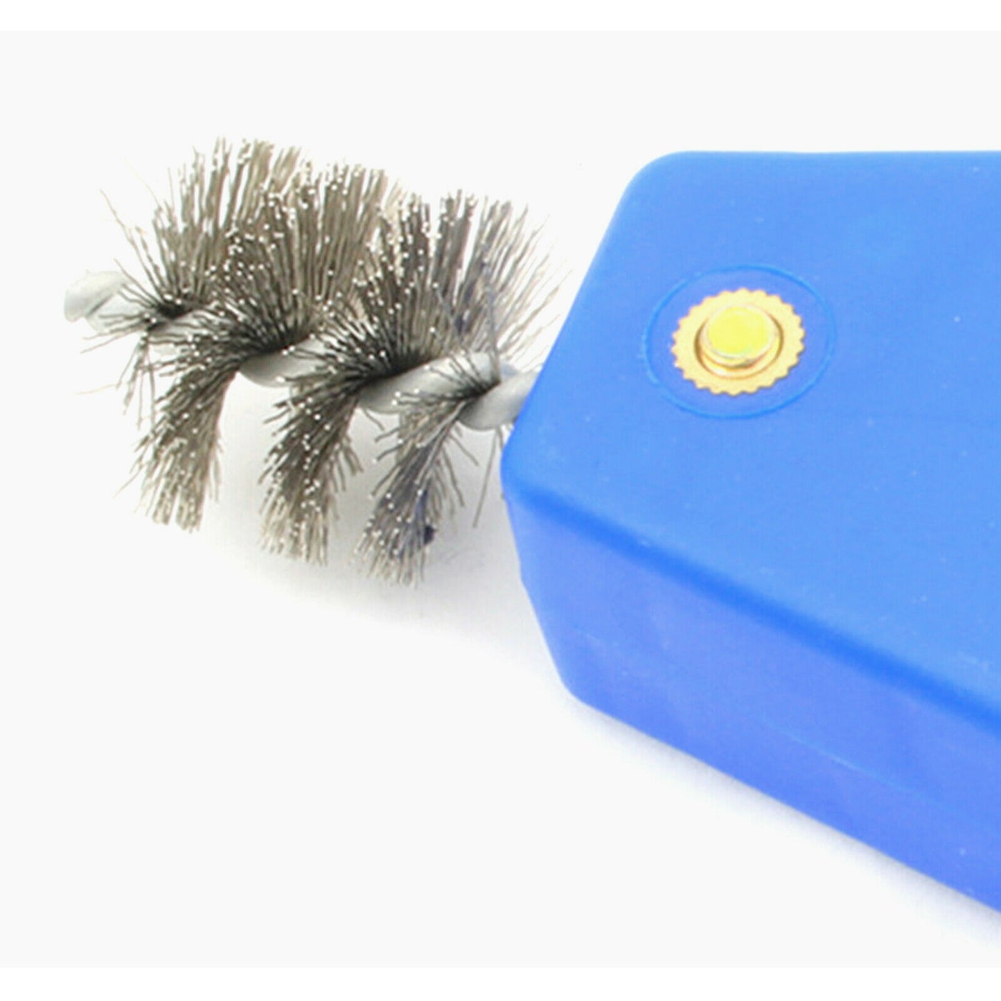 7" Wire Brush Battery Terminal Post Cleaning Tool & Plumbers Copper Pipe Cleaner 4 in 1