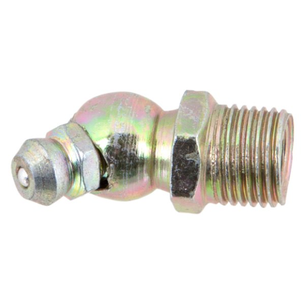 Short 45 Degree Grease Fitting - 1/8" NPT x -27 SAE - 10 Pack