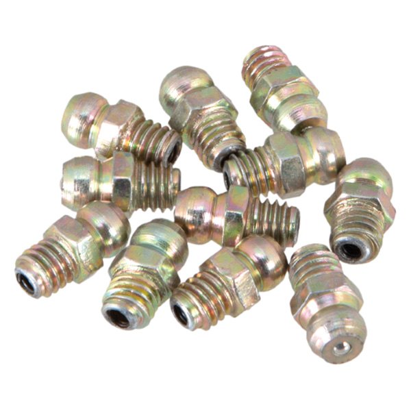 Straight Grease Fitting - 6 MM x 1 Metric - 10 Pack