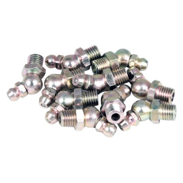 Short 45 Degree Grease Fittings 8 MM x 1 Metric - 10 Pack