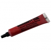 Red Warranty Seal 1.8 oz Poly Squeeze Tube
