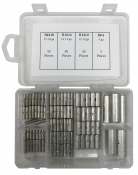 Large Non-Insulated Butt Connector Assortment Kit - 155 Pieces