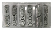 120 Piece Aluminum Oil Drain Plug Gasket Assortment Washer Kit - 12 Sizes