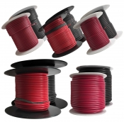 10 Spools of Black & Red 100 FT. Automotive Electrical Primary Wire - 10 to 18 AWG Gauge