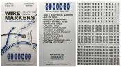 450 Piece Vinyl Adhesive Labeling Wire Marker Book