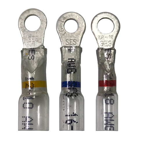 Optiseal Crystal Clear Heat Shrink Ring Terminals