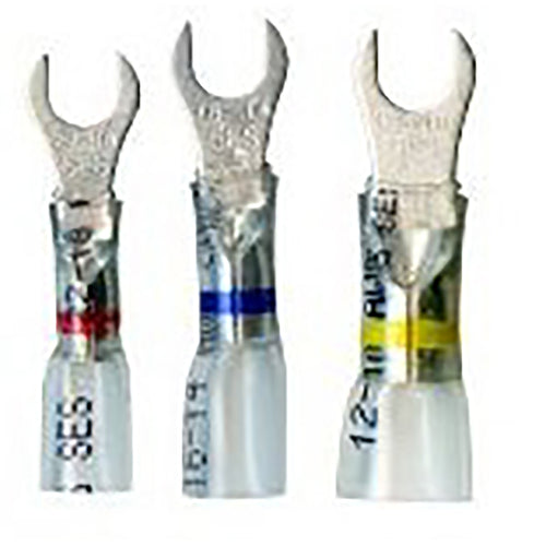 Optiseal Crystal Clear Heat Shrink Spade Terminals