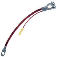Red 38" 2 Gauge Top Post Battery Cable with Auxiliary Lead