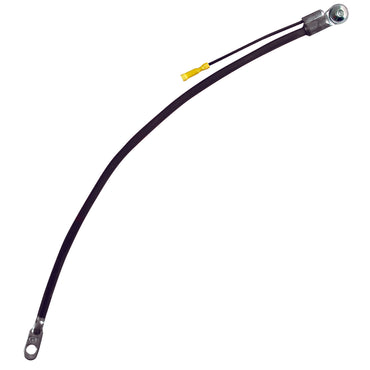 Black 40" 4 Gauge Side Terminal Battery Cable With Auxiliary Lead