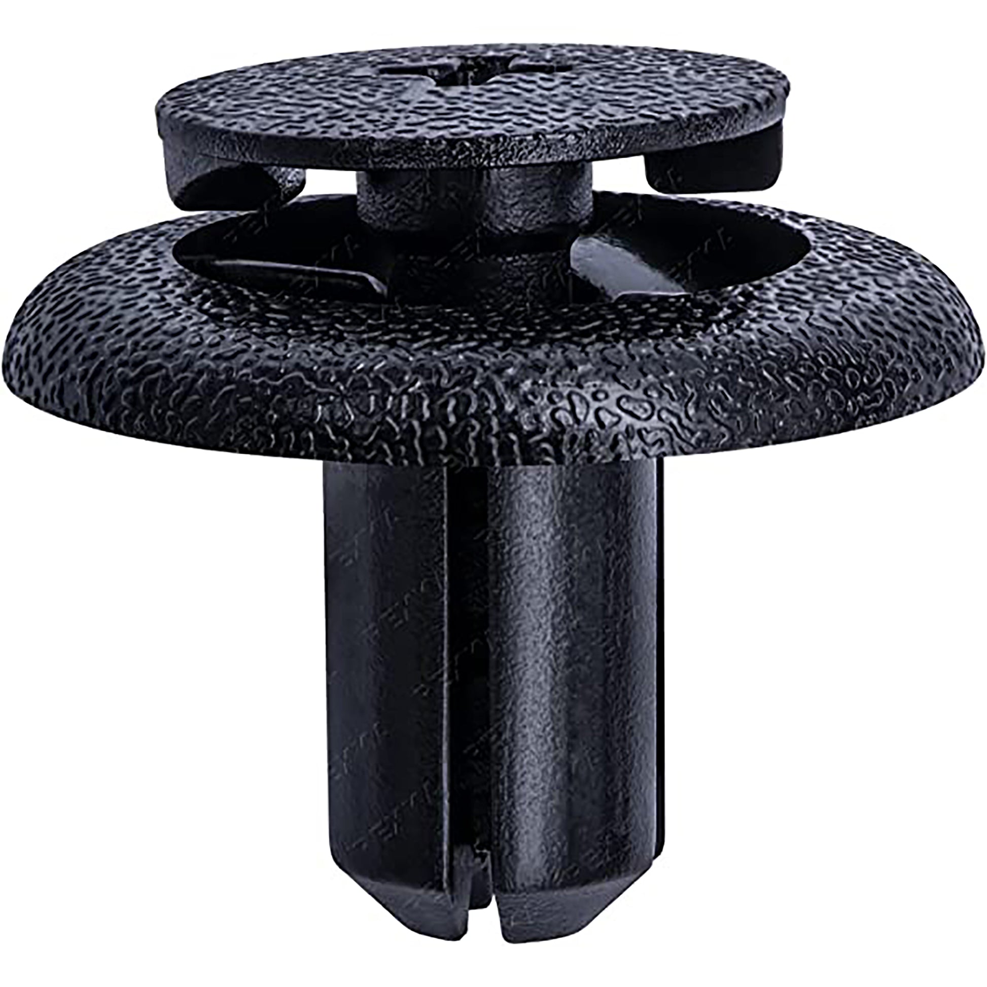 Black Nylon Phillips Screw Retainers - 7MM Hole 11MM Stem 20MM Flange - 15 Pack