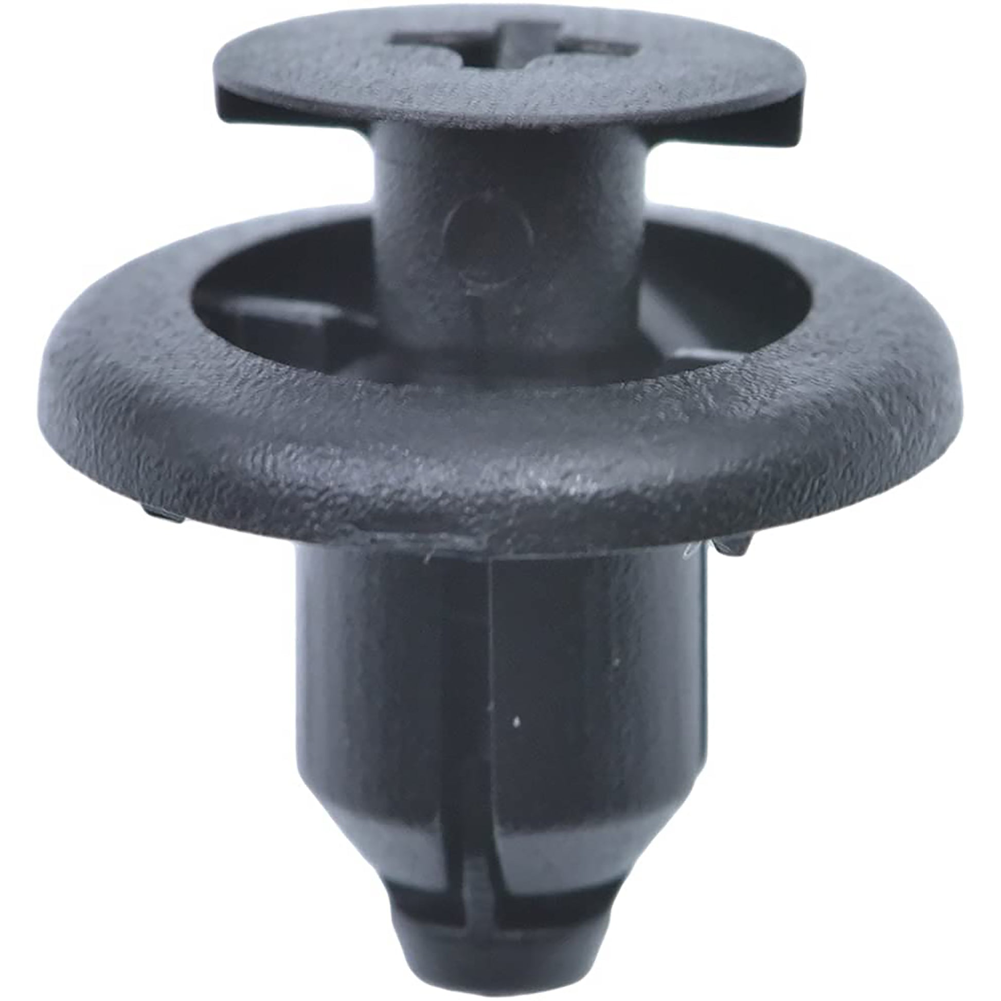 Black Nylon Fender & Front Bumper Phillips Screw Retainers - 7MM Hole 9MM Stem 15MM Flange - 15 Pack