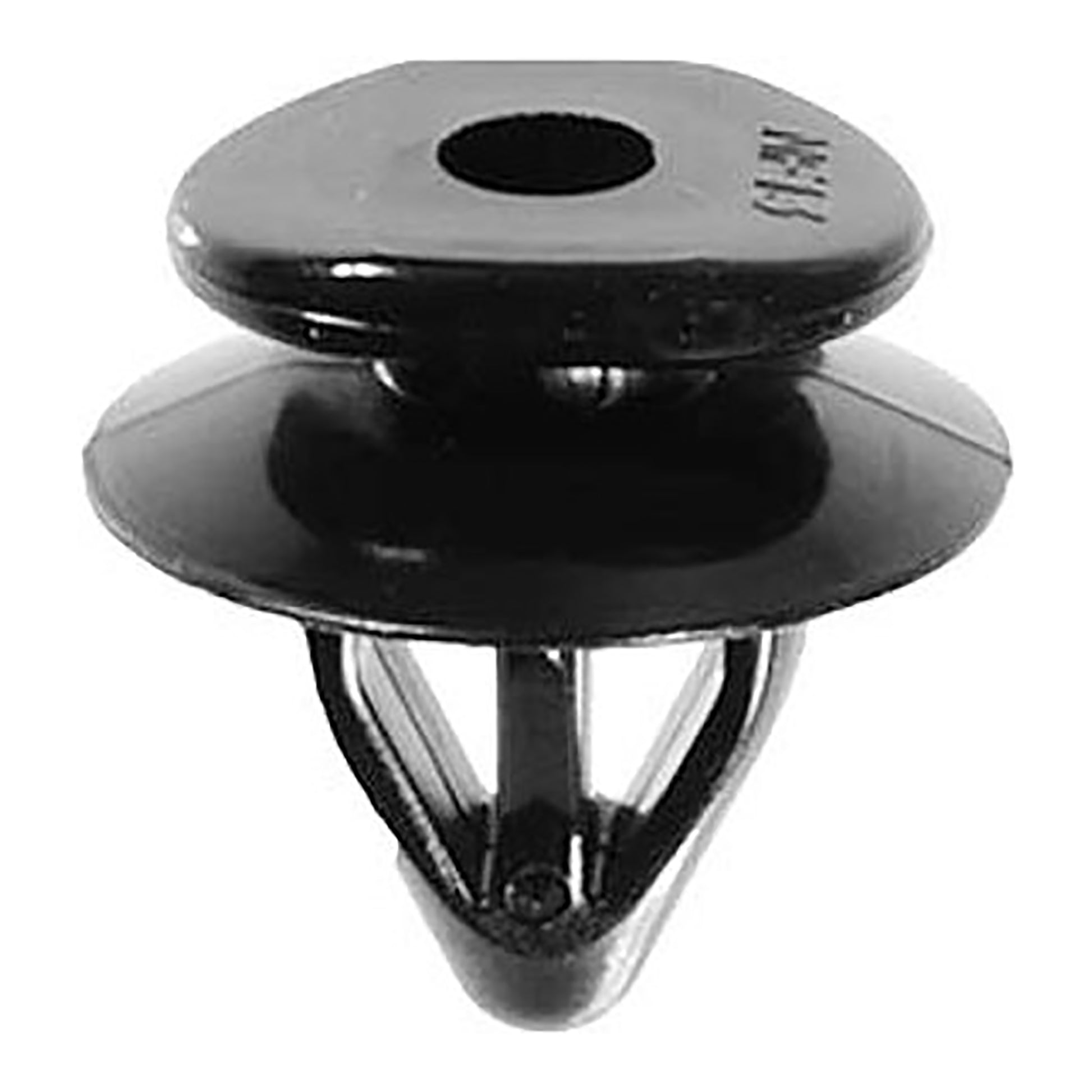 Black Nylon Door & Fender Trim Retainers - 9MM Hole 11.5MM Stem - 25 Pack