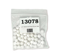 1/2 Inch Delrin Bearings - 54 Pack