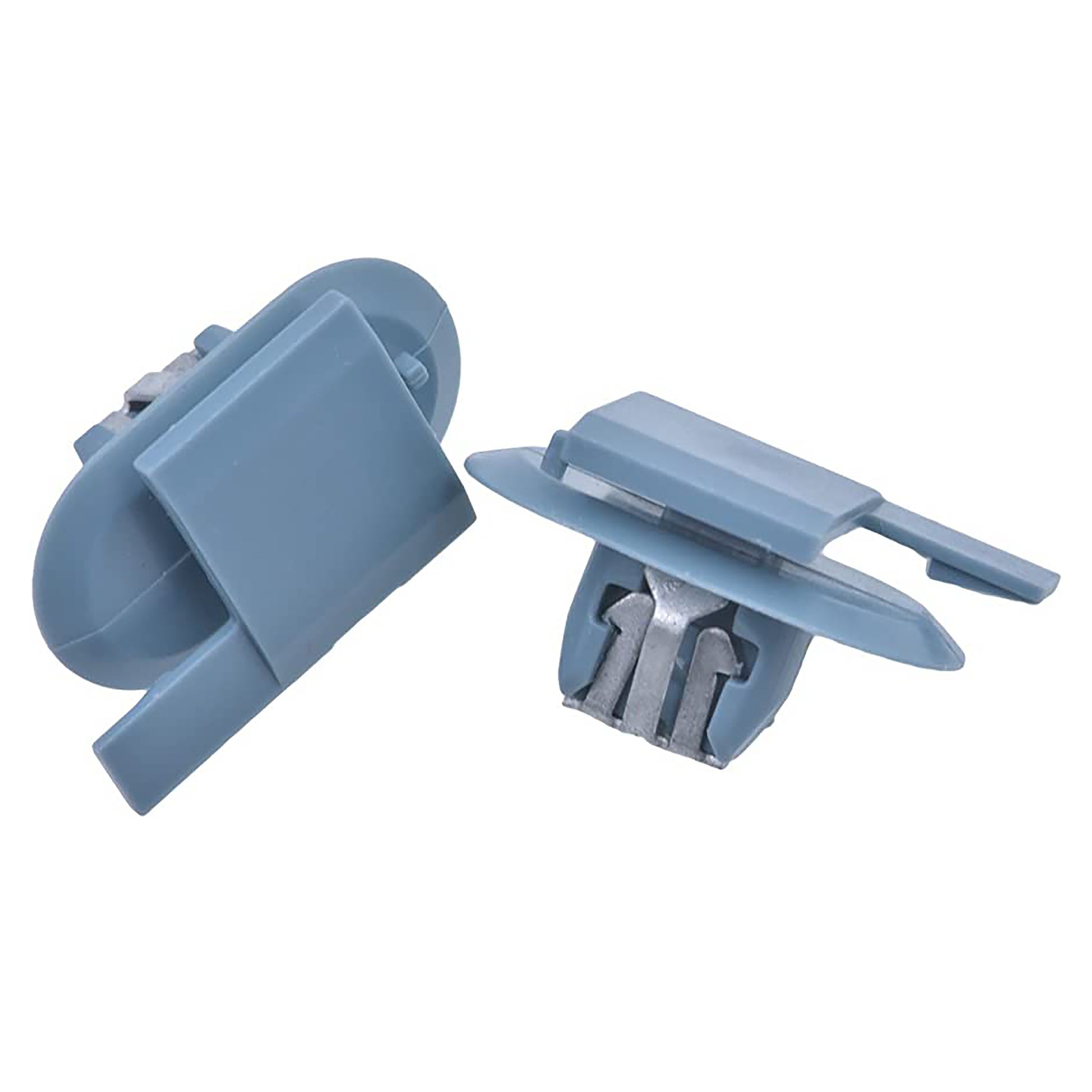 Blue Nylon Metal Reinforced Interior Trim Windshield Pillar Moulding Retainers 10mm Stem - 10 Pack