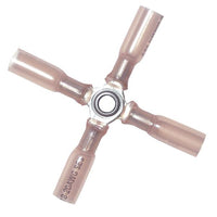 Heat Shrink & Crimp Red 4-Way Wire Terminal Connector 22-18 Gauge - 100 Pack