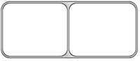 Black Neoprene Molded Seals- Mitsubishi MSC105CVS Manifold Seal - 10 PK
