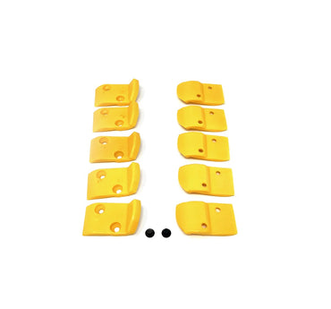 Yellow Nylon Rectangular Inserts for Leverless Head Hunter/Corghi - Pack of 10