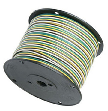Quad 14/4 Trailer Wire 100 FT - WH, BR, YW, GN