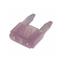 ATM / APM / MIN Mini Automotive Blade Fuse - 3 Amp - 50 Pack