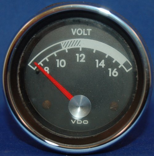 VDO Marine Voltmeter - 2-3/8 " 8-16 VOLT