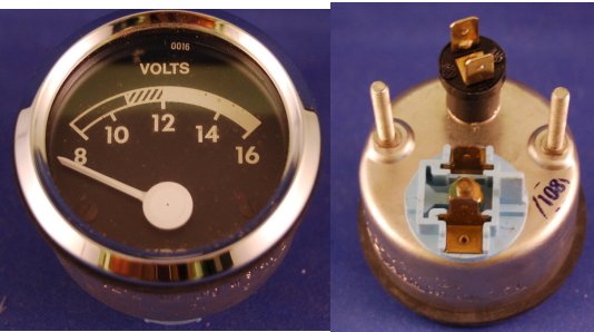 VDO Marine Voltmeter - 2-3/8 " 8-16 VOLT