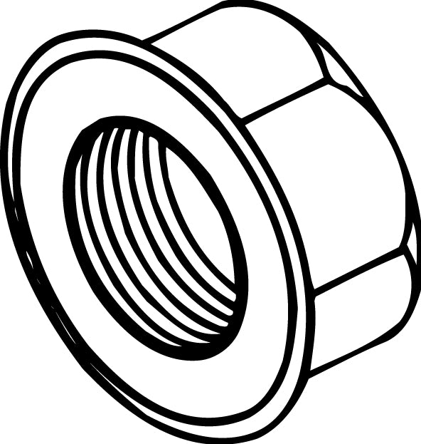 GM A6/ R4 Flanged Hub Locknut, 10 pk