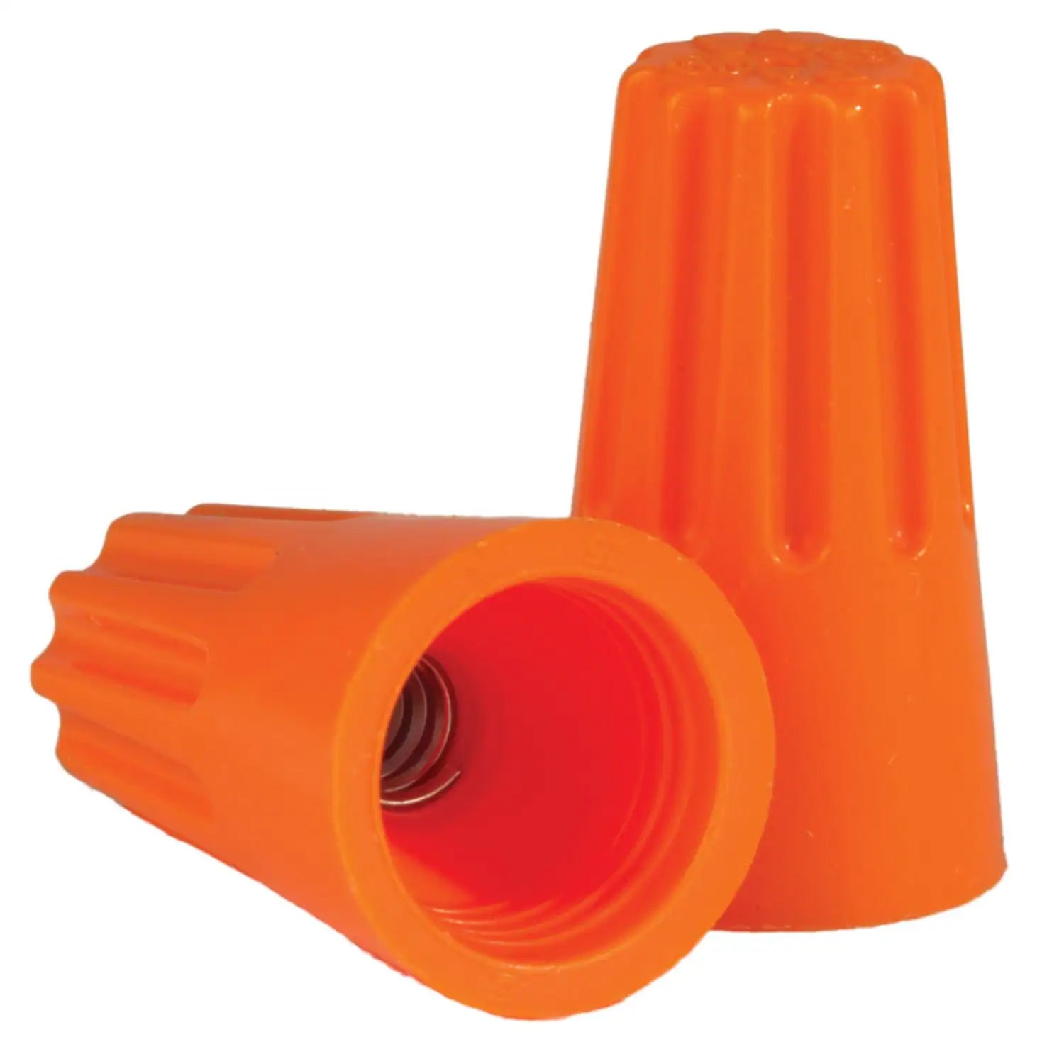 Orange Screw On Connector 18-10 Gauge Wire Nuts - 100 Pack