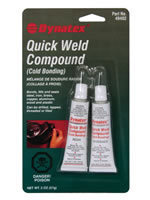 Quick Weld Compound - (2) 1 Oz. Tubes - Resin & Hardener - Carded