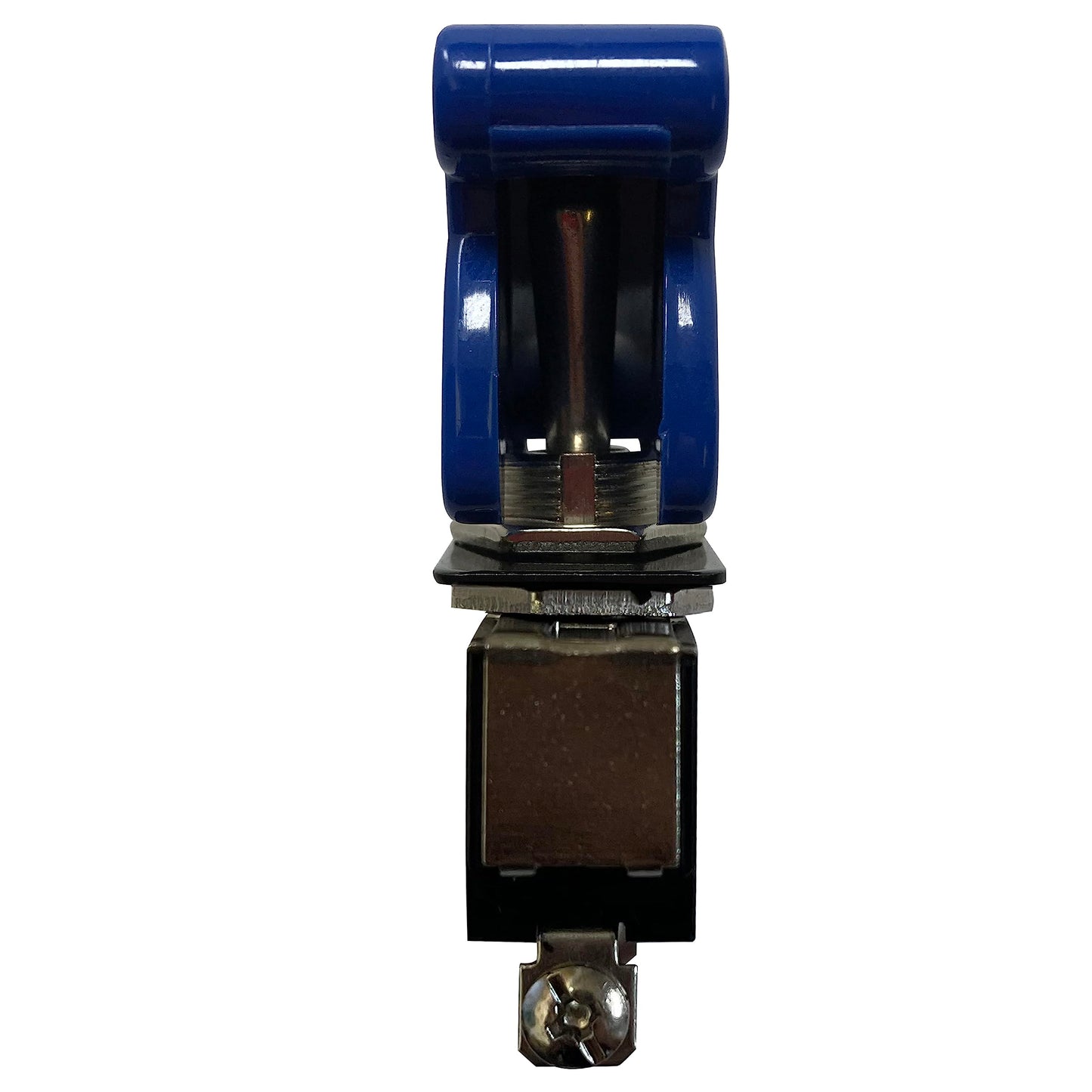 20 Amp Heavy Duty 12V Metal Toggle Switch with Flip-Up Safety Cover - Red or Blue