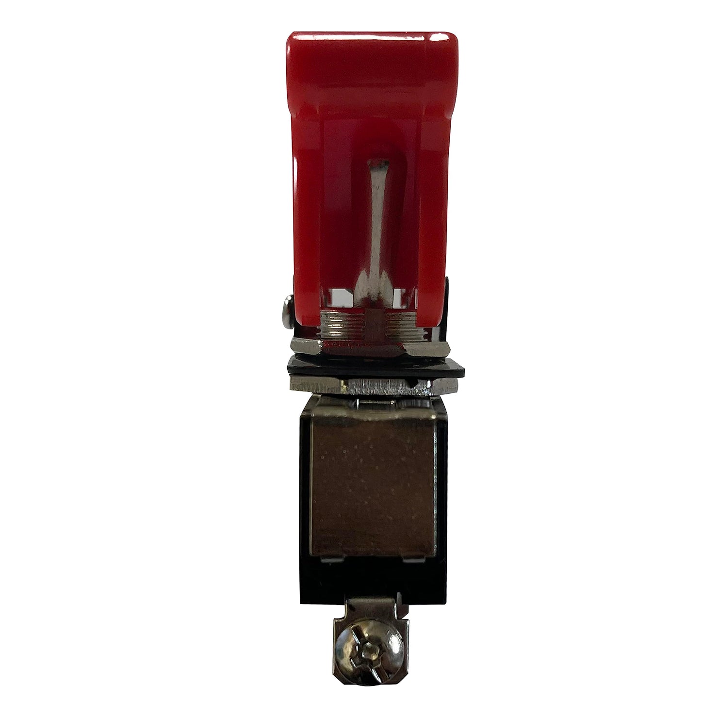 20 Amp Heavy Duty 12V Metal Toggle Switch with Flip-Up Safety Cover - Red or Blue