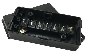 Black Plastic Seven Stud Terminal Weather Junction Box
