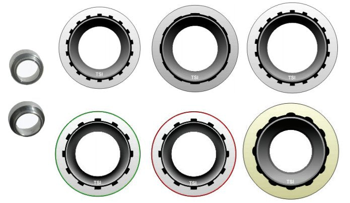 8 Piece GM Master Sealing Washer Kit, Contains 1 Each of #760, 761, 762, 763, 641, 640, 639 & 638